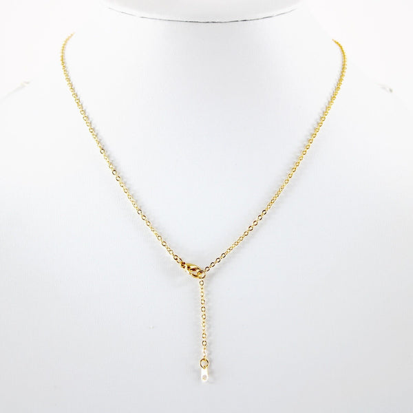 BAILEY NEW Goldtone Rhinestone Accent 14.5" w 4.5" Multi Ring Ext Necklace