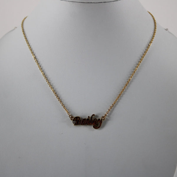 BAILEY NEW Goldtone Rhinestone Accent 14.5" w 4.5" Multi Ring Ext Necklace