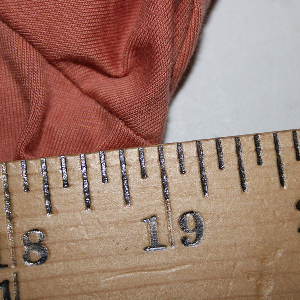Banana Republic Sz M Orange Square Neck Full Long Sleeve 100% Supreme Cotton Top