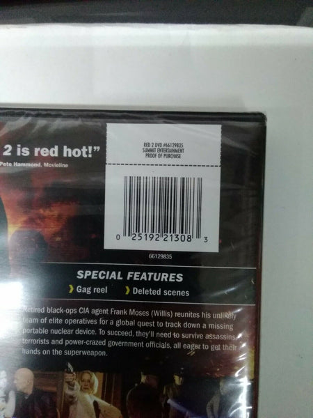 Red 2 Factory Sealed DVD