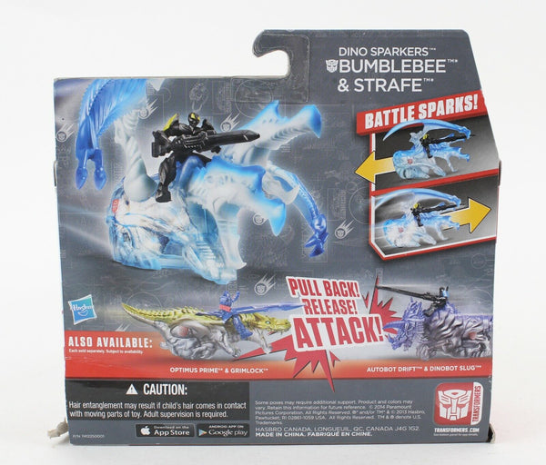 Hasbro Transformers Dino Sparkers Bumblebee & Strafe Action Figures