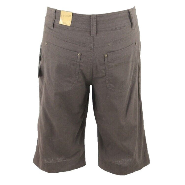 Tribal Favorite NEW $80 Sz 4 X 13 Chocolate Brown Linen Blend Below Waist Short
