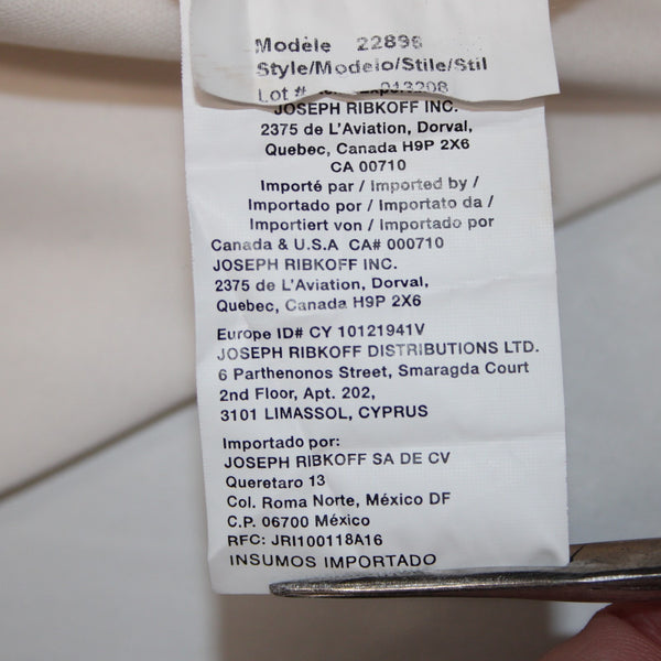 Joseph Ribkoff Dress Sz 4 Black White Red Knee Length Polyester Jersey Dress