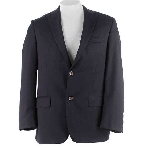 Patrick James Atlanta Sz 40R Navy 2 Button 100% Wool Mens Blazer