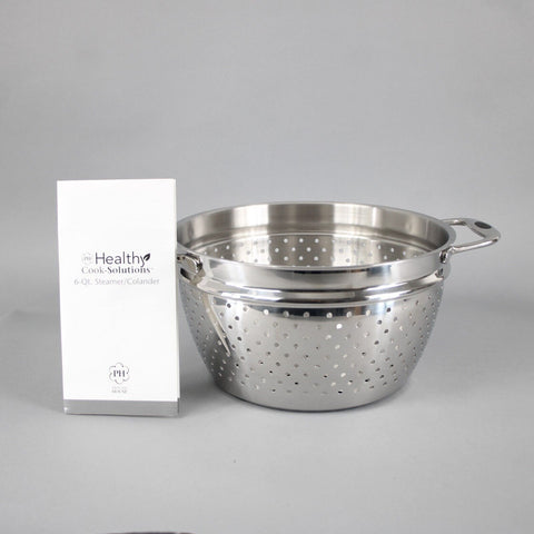 Princess House NEW Stainless Steel 6 Qt Steamer Colander