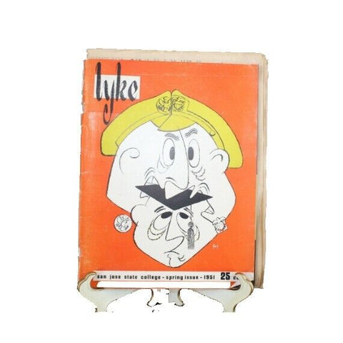 Lyke San Jose State College Spring Issue 1951 With Magazine Football Program