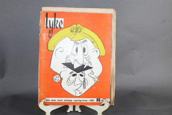 Lyke San Jose State College Spring Issue 1951 With Magazine Football Program