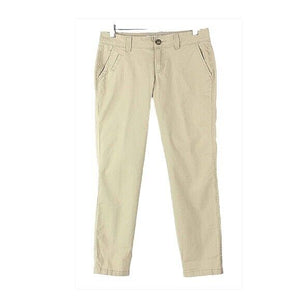Old Navy Sz 2 x 27" Tan Cotton Spandex Slim 5 Pocket Trouser Pant