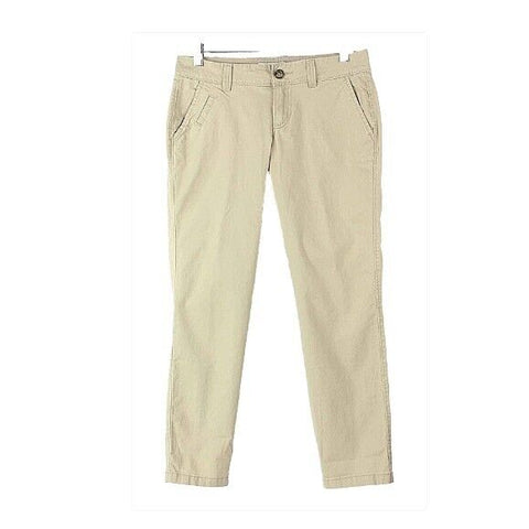 Old Navy Sz 2 x 27" Tan Cotton Spandex Slim 5 Pocket Trouser Pant