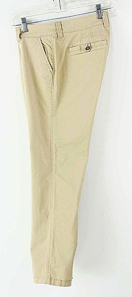Old Navy Sz 2 x 27" Tan Cotton Spandex Slim 5 Pocket Trouser Pant