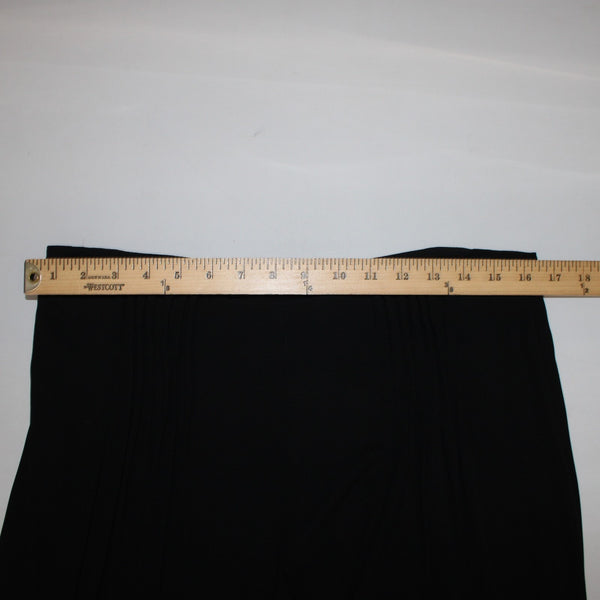 Fendi Pant Sz 44 x 33 Black Sheer Pleated Rayon Elastane Wide Leg Dress Pant