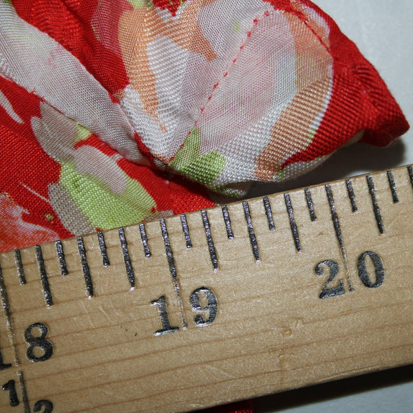 J Jill NEW $119 Sz M Papaya Wt Red Multi Color Floral V Neck Visocse Wrap Dress