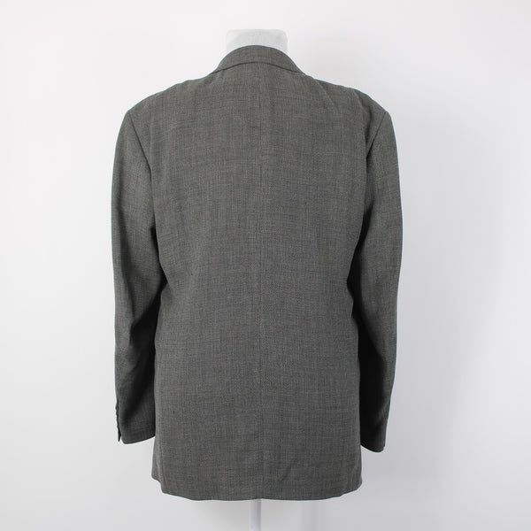 Hugo Boss Einstein Sz 42R Gray Brown Weave 3 Button 100% Wool Blazer Jacket