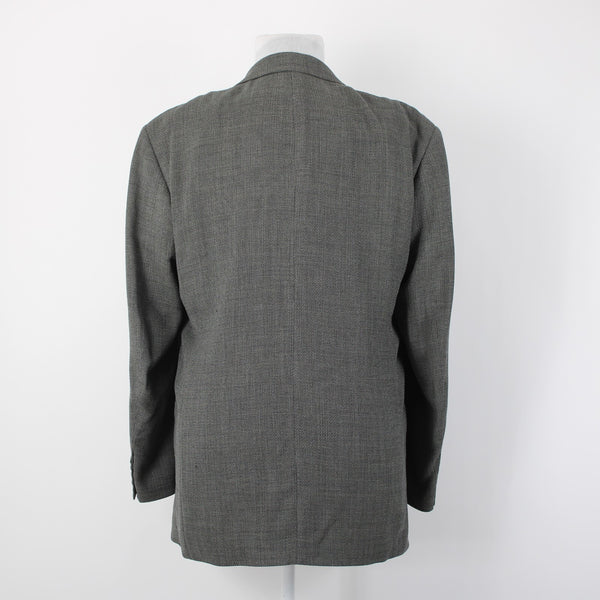 Hugo Boss Einstein Sz 42R Gray Brown Weave 3 Button 100% Wool Blazer Jacket