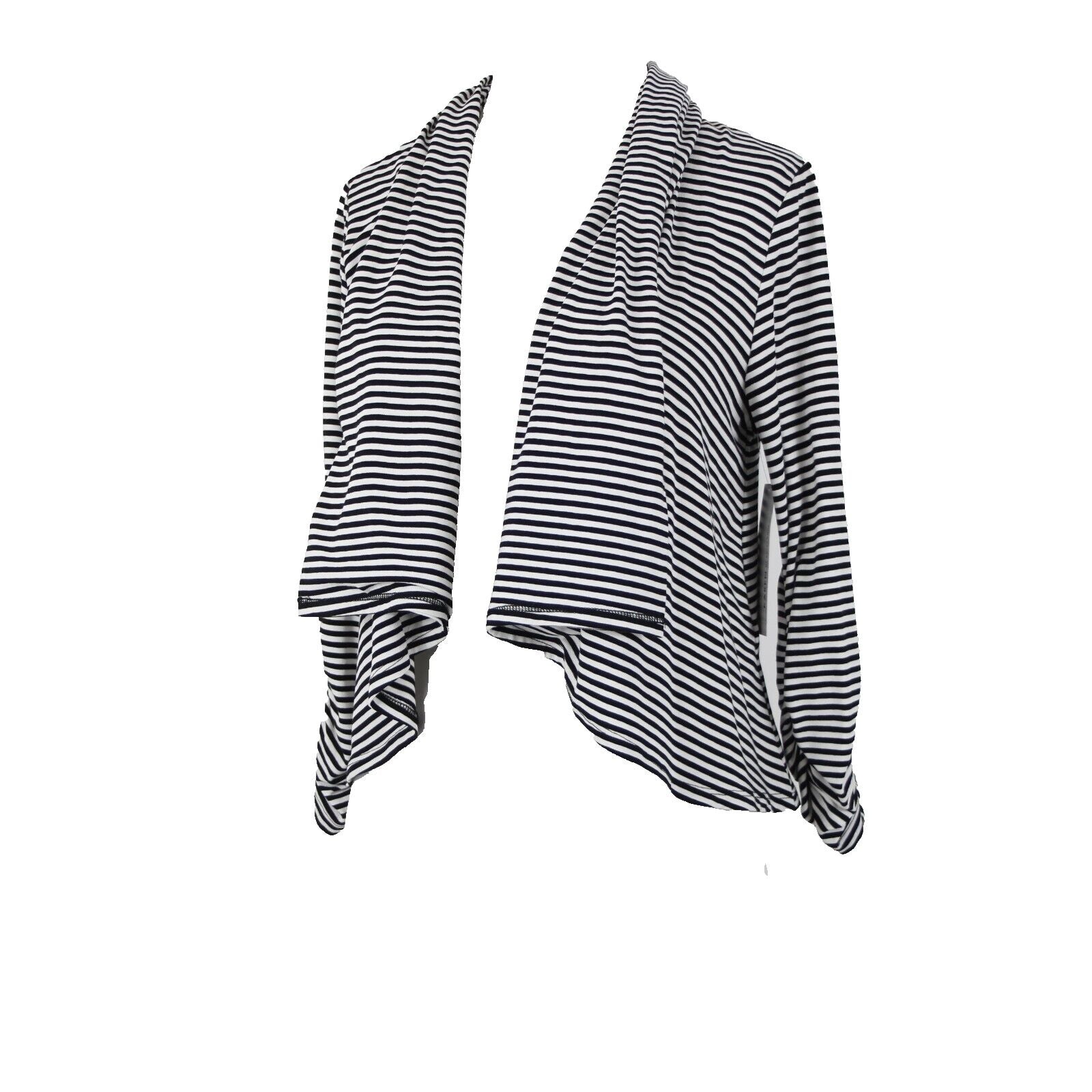 Karen Kane NEW $74 Marrakech II Sz S Black White Stripe Rayon Spandex Wrap