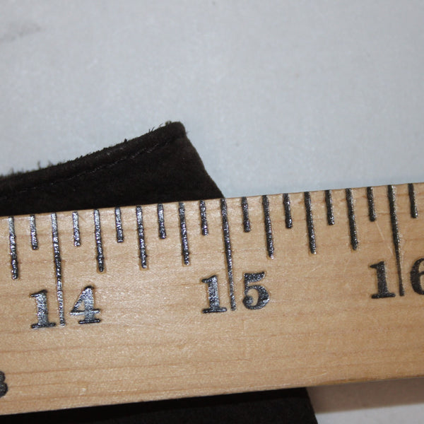 Caslon Pant Sz 6 x 30 Brown Lined Ankle Suede Genuine Leather Polyester Pant