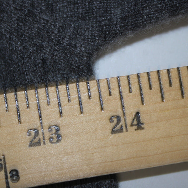 Ermenegildo Zegna Sz XXL Gray Blue Drk Gary Long Sleeve 100% Cashmere Sweater