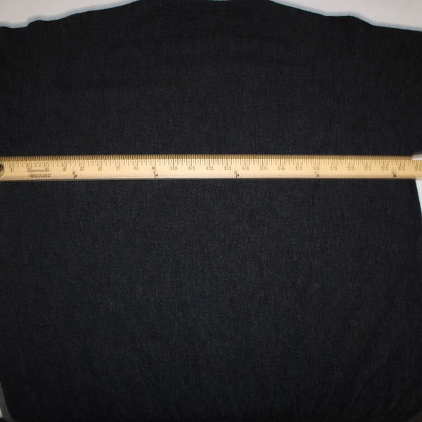 Ermenegildo Zegna Sz XXL Gray Blue Drk Gary Long Sleeve 100% Cashmere Sweater
