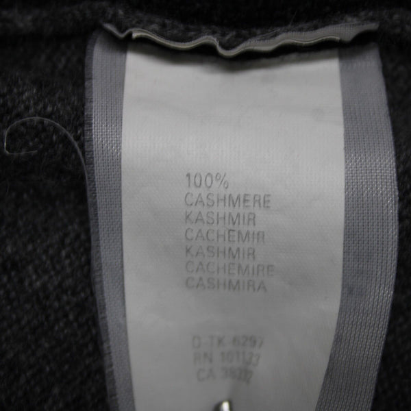 Ermenegildo Zegna Sz XXL Gray Blue Drk Gary Long Sleeve 100% Cashmere Sweater