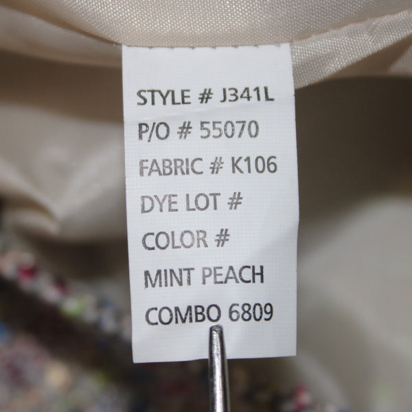 Willi Smith Skirt NEW Sz 4 Mint Green Peach Multi Pencil Poly Acrylic Skirt