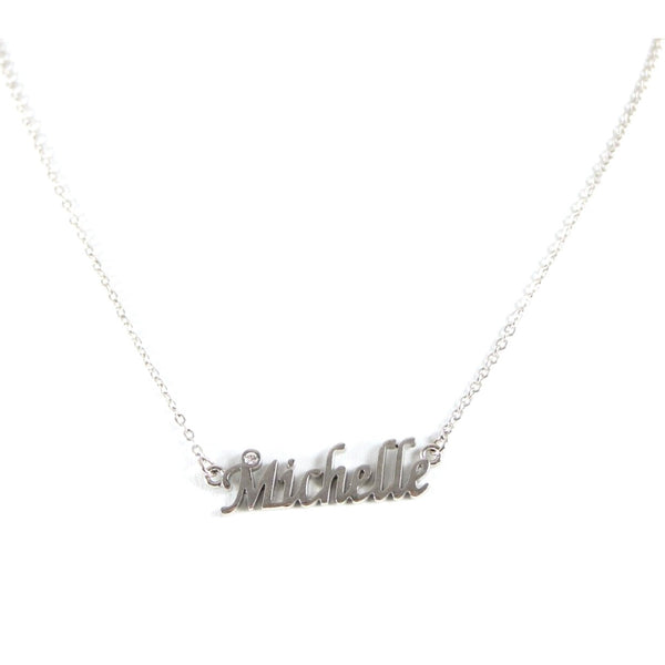 MICHELLE Necklace NEW Rhinestone Accent 14.5" w 4.5" Multi Ring Ext Necklace