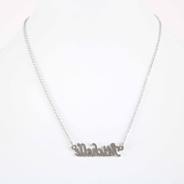 MICHELLE Necklace NEW Rhinestone Accent 14.5" w 4.5" Multi Ring Ext Necklace