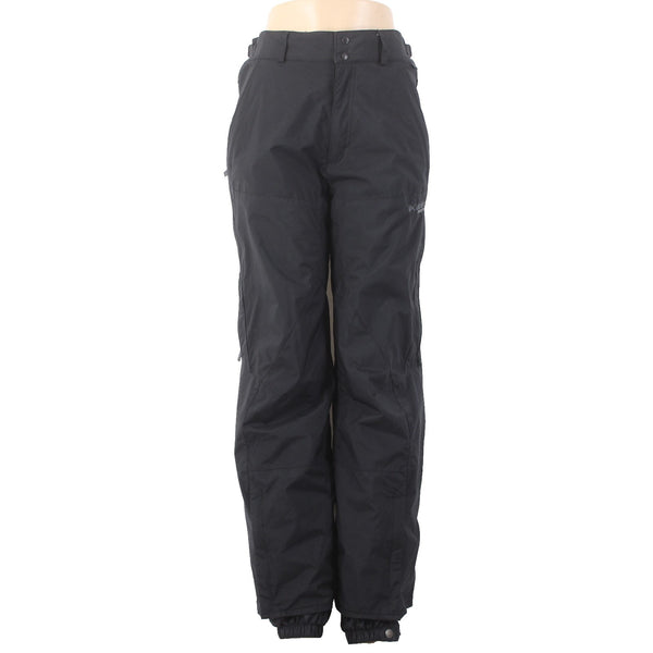 Columbia Snow Pants Vertex Sz S Black Pockets Adjustable Waist 100% Nylon Poly