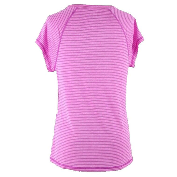 Ideology NEW Sz M Purple Pink Striped Lightweight Polyester Blend Top