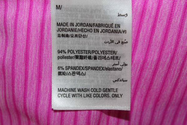 Ideology NEW Sz M Purple Pink Striped Lightweight Polyester Blend Top