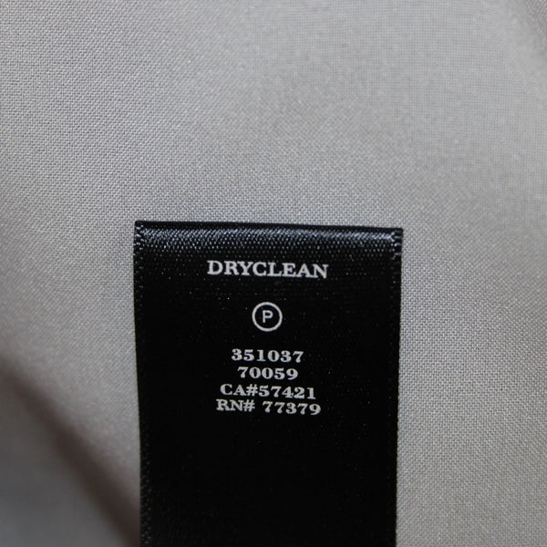 Ann Taylor Dress Sz 4 Black Grey Floral Lined Zip Nylon Polyester Dress