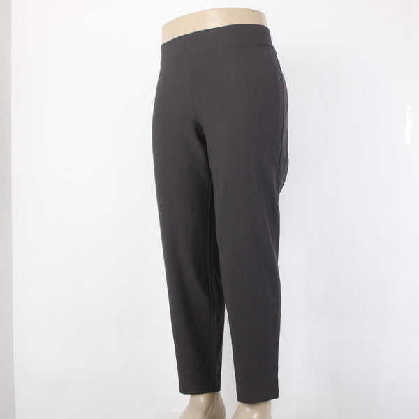 Eileen Fisher Pant NEW $168 Sz 1X x 29 Dark Gray Slim Ankle Viscose Nylon Pant