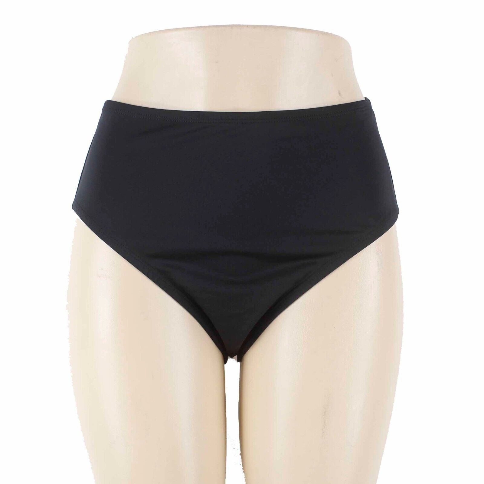 Contour NEW Sz 12 Black Lined Nylon Spandex Poly Swim Suit Bottom