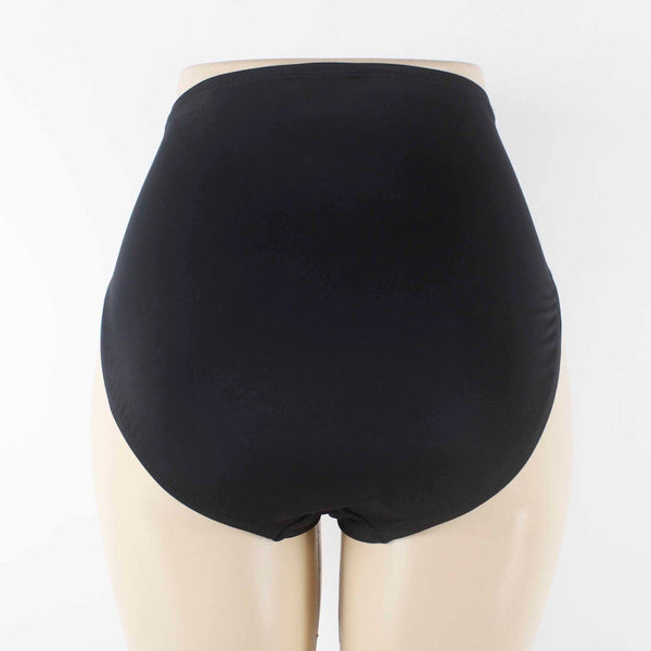 Contour NEW Sz 12 Black Lined Nylon Spandex Poly Swim Suit Bottom