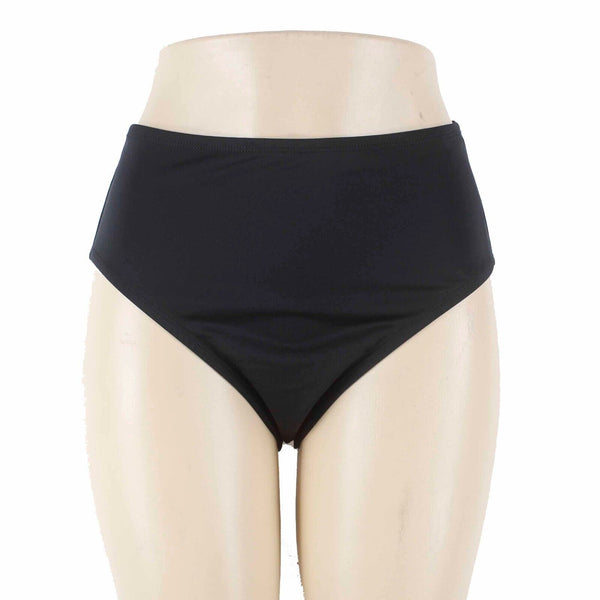 Contour NEW Sz 12 Black Lined Nylon Spandex Poly Swim Suit Bottom