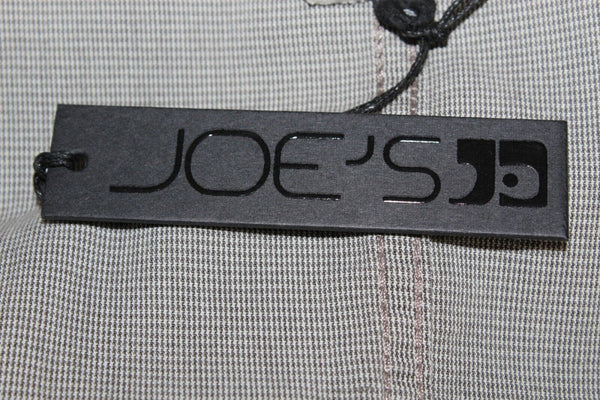 Joe's New Sz S Gray White Mini Herringbone Zip Front Cotton Elastane Jacket
