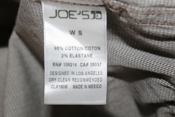 Joe's New Sz S Gray White Mini Herringbone Zip Front Cotton Elastane Jacket