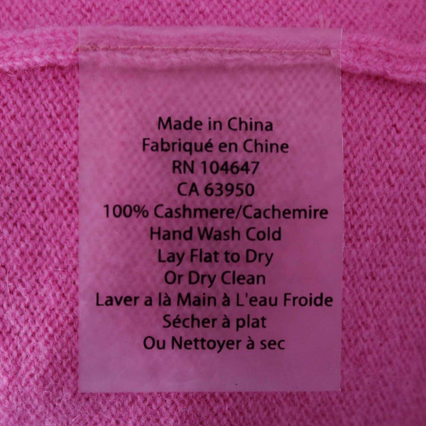 Kinross Cashmere Sz M Hot Pink 100% Cashmere Top Sweater