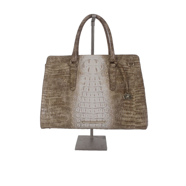 Brahmin Purse NEW $415 Finley 16 x 11 x6 Praline Ombre Melbourne Genuine Leather
