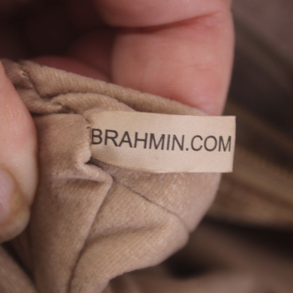 Brahmin Purse NEW $415 Finley 16 x 11 x6 Praline Ombre Melbourne Genuine Leather