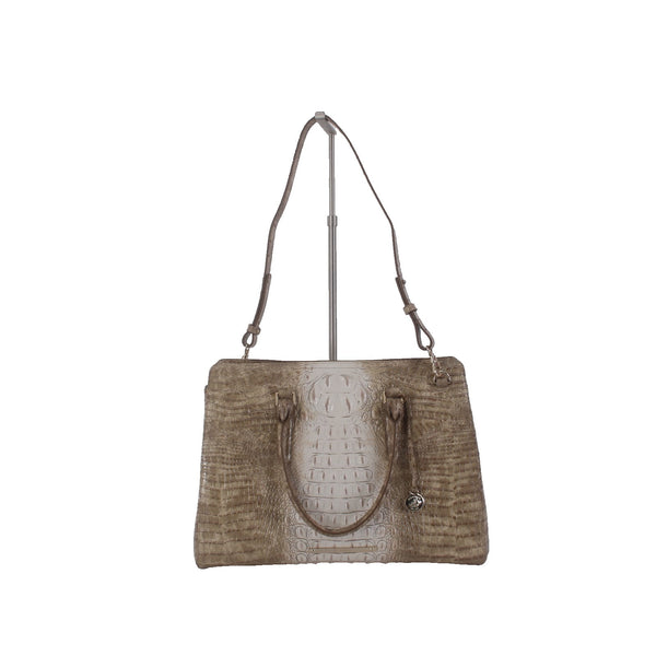 Brahmin Purse NEW $415 Finley 16 x 11 x6 Praline Ombre Melbourne Genuine Leather