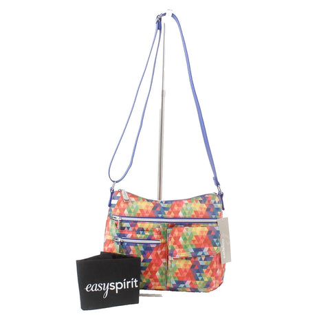 Easy Spirit Brinda NEW $69 10 x 14 x 3 Multicolor Zips Crossbody Purse