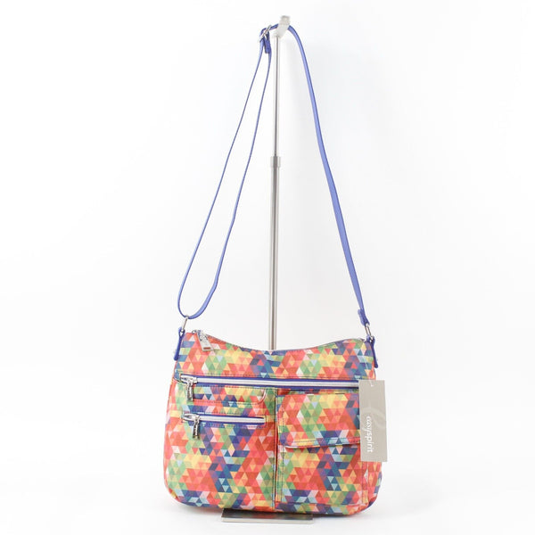 Easy Spirit Brinda NEW $69 10 x 14 x 3 Multicolor Zips Crossbody Purse