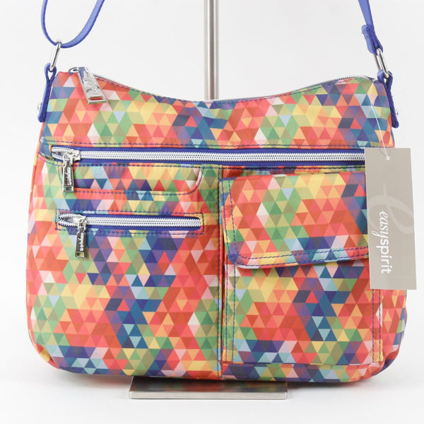 Easy Spirit Brinda NEW $69 10 x 14 x 3 Multicolor Zips Crossbody Purse