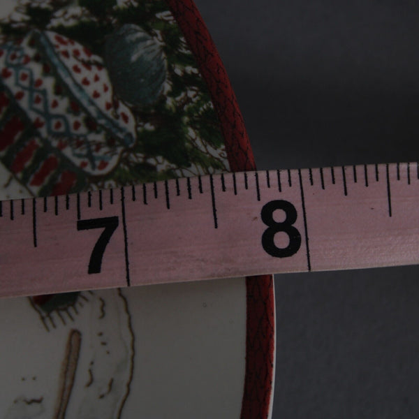Williams Sonoma 8" Three Snowmen Set Of 3 Salad Plate