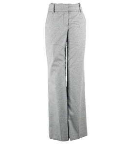 Trina Turk Sz 0 x 33 Gray Silver Shimmer Poly Viscose Lurex Lycra Pant