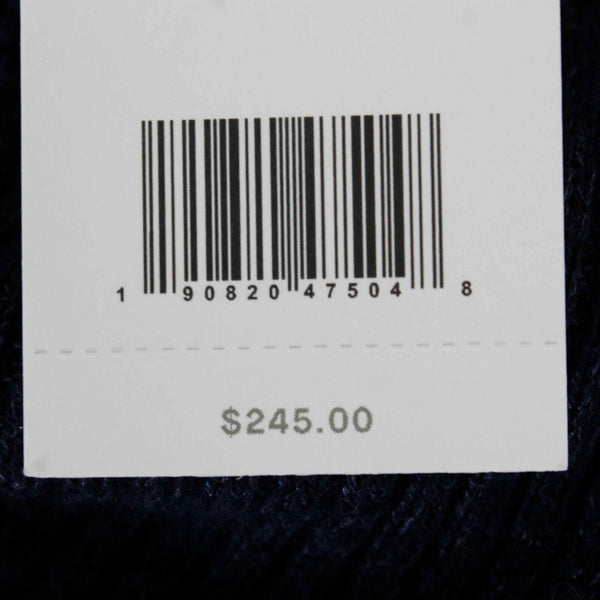 Vince NEW $245 Sz XL Navy Blue Ribbed 1/4 Button Linen Blend Men's Sweater