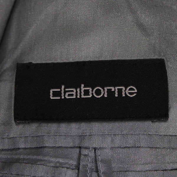 Claiborne Sz 42R Soft Blue Green Rayon Blend Patch Pocket 3 Button Sport Jacket