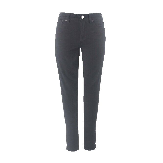 J Crew Toothpick Sz 27 X 28 Black Skinny Cotton Blend Jeans
