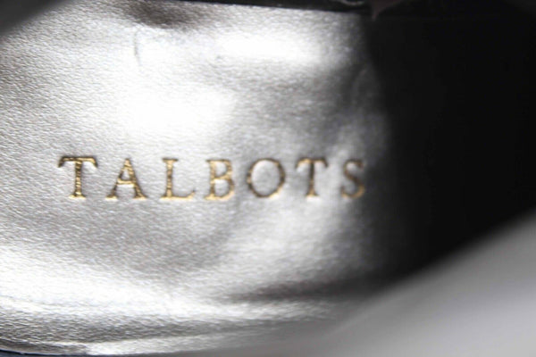 Talbots $299 Sz 5.5M Brown Tamera Embossed Stitch Zip Below Knee Boots