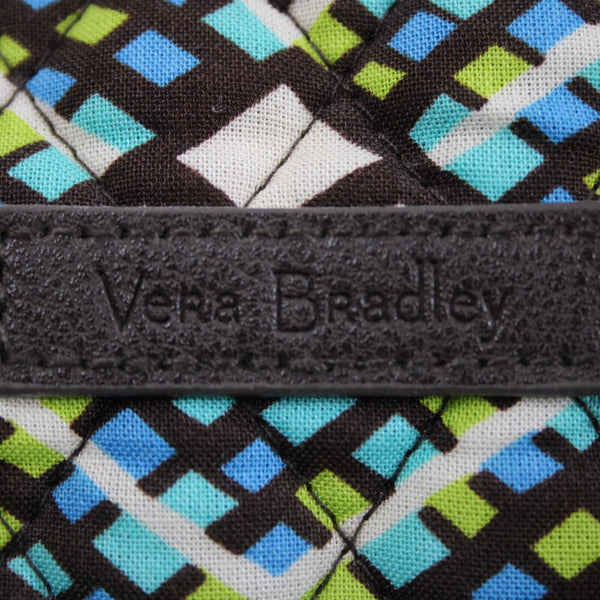 Vera Bradley Brown Blue Multi Color 20 x 14 x 9 Inner Pockets Fabric Duffle Bag
